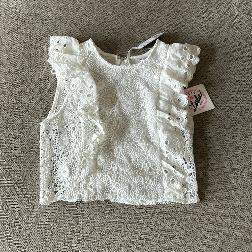 Selfie Leslie Woven Crop Top